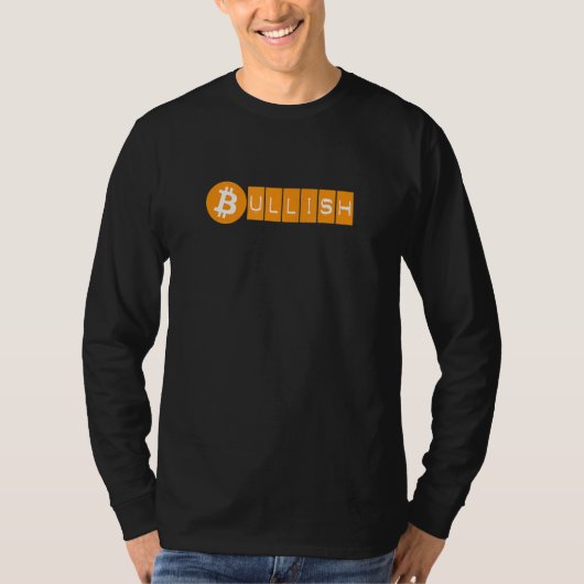 Dagblad Bullish op Bitcoin T-shirt (Voorkant)