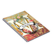 Dagblad met monogram notitieboek