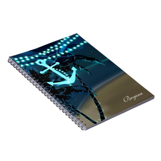 Dagblad Notitieboek Beach Lights voor anker- en pa (Rechterzijde)