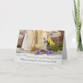 dagblad op strand en sympathie kaart (Voorkant)