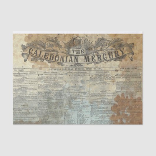  dagblad Rustic deportpapier Tissuepapier (Voorkant)