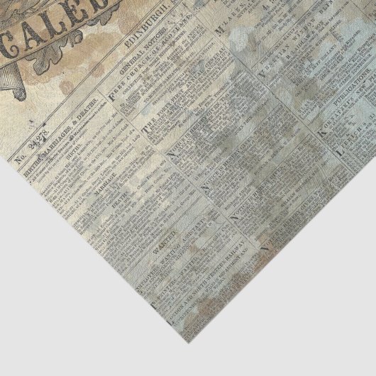  dagblad Rustic deportpapier Tissuepapier (Detail)