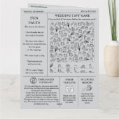 Dagblad Tijdlijn & Programma huwelijksuitnodiging (Achterkant)