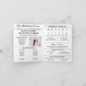 Dagblad Trouwdag Programma Tijdlijn Infographic (Binnen)