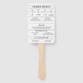 Dagblad Trouwdag Programma Trouwtijd Tijdlijn Handwaaier (Achterkant)