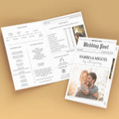 Dagblad Trouwprogramma Tijdlijn Foto Trivia Kaart