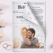 Dagblad Trouwprogramma Tijdlijn Foto Trivia Kaart