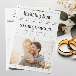 Dagblad Trouwprogramma Tijdlijn Foto Trivia Kaart