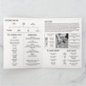 Dagblad Trouwprogramma Tijdlijn Infographic Kaart (Binnen)