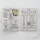 Dagblad Trouwprogramma Vintage Trouwtijdlijn Kaart (Binnen)