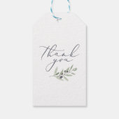 Dagbladbruin van de moderne waterverf cadeaulabel (Achterkant)