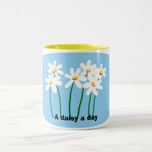 dagbladen tweekleurige koffiemok (Center)