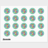 DAGbloem Ronde Sticker (Vel)