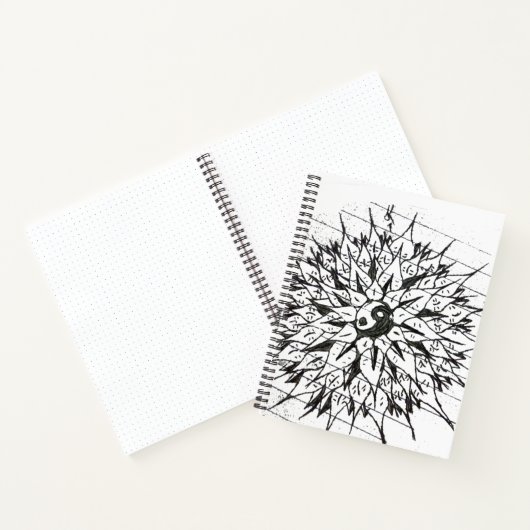 Dagboek, Bloem van het Leven Notitieboek (Binnen)