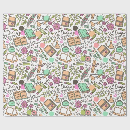 dagboek cadeaupapier (Vlak)