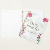 "Dagboek" | Delicate Roze Bloemen Planner (Display)