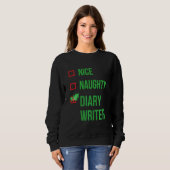 Dagboek Funny Pajama Kerstmis Trui (Voorkant volledig)