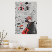 Dagboek gegeven animme poster (Keuken)