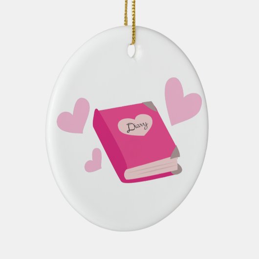 dagboek keramisch ornament (Rechts)