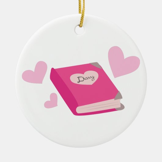 dagboek keramisch ornament (Voorkant)