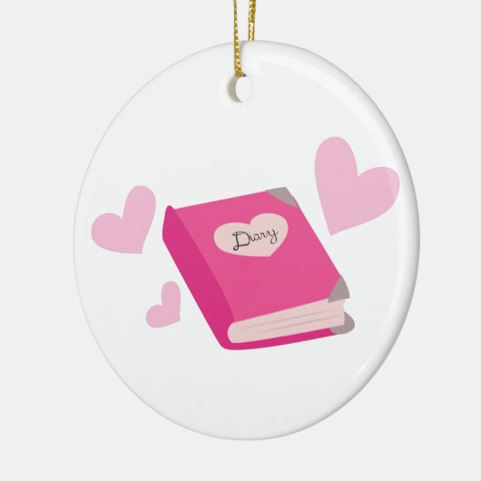 dagboek keramisch ornament (Links)