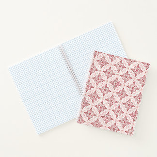 Dagboek met rood en roze ontwerp notitieboek