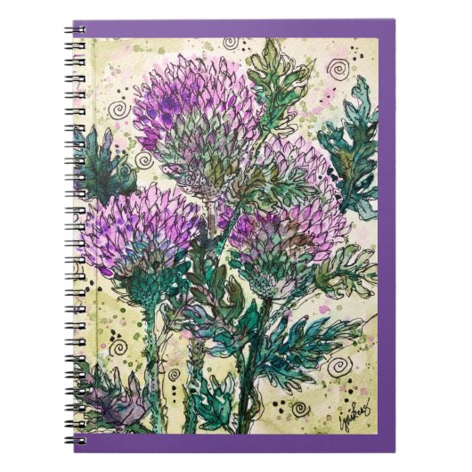 Dagboek/Notitieboek– Schotse Distel Notitieboek (Voorkant)