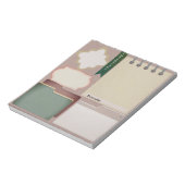 Dagboek Roze Persoonlijk ScrapbookPaper Notitieblok (Linkerzijde)