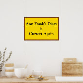 Dagboek van Anne Frank Actueel Poster (Keuken)