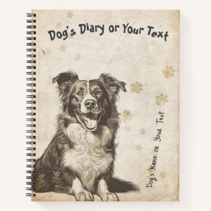 Dagboek van Border Collie Notitieboek