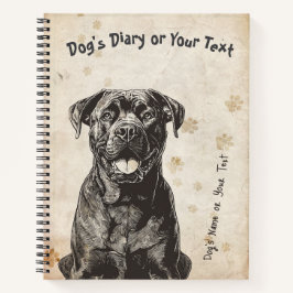 Dagboek van Cane Corso Notitieboek