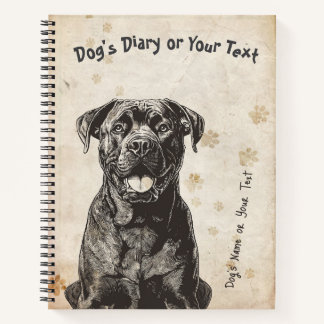 Dagboek van Cane Corso Notitieboek