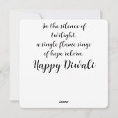 Dagboek van devotie feestdagenkaart (Achterkant)