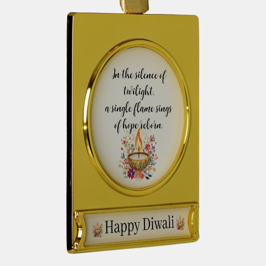 Dagboek van devotie verguld banner ornament (Rechts)