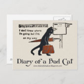 Dagboek van een Briefkaart van een slechte kat ( z (Voorkant / Achterkant)