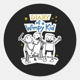 Dagboek van een Wimpy Ronde Sticker