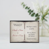  dagboek Victoriaans boekje Uitnodiging Briefkaart (Staand voorkant)