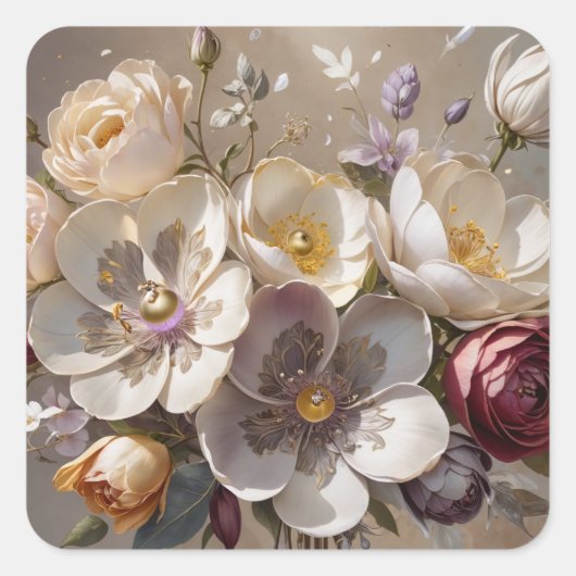 Dagboek Vierkante Sticker (Voorkant)