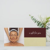 Dagboekje of Massage Therapist Cadeaubonnen (Staand voorkant)