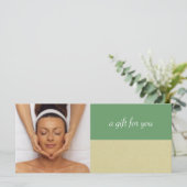 Dagboekje of Massage Therapist Cadeaubonnen (Staand voorkant)