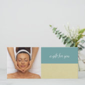 Dagboekje of Massage Therapist Cadeaubonnen (Staand voorkant)