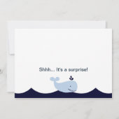 Dagboot/walvisvaarder Baby shower Kaart (Achterkant)