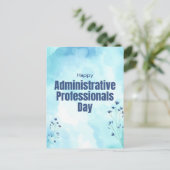 Dagdelaan voor administratief professionals briefkaart (Staand voorkant)