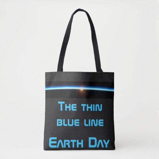 Dagdelaarde - De dunne blauwe lijn Tote Bag (Voorkant)
