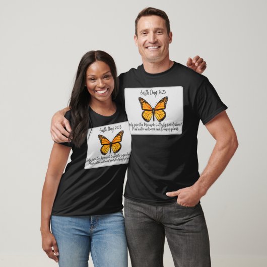 Dagdelaarde - Help de monarchvlinder te redden T-shirt (Unisex)