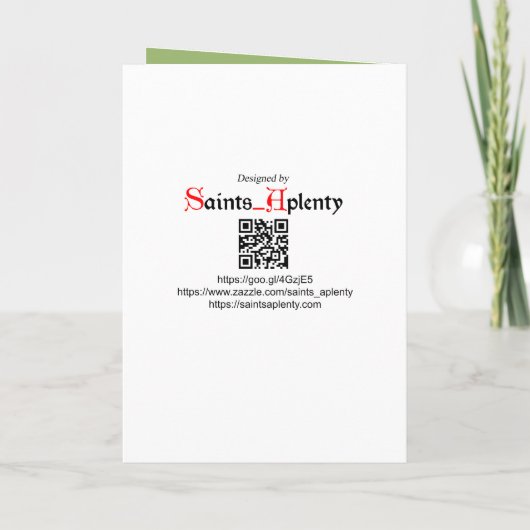 Dagdelaarde & Sint-Franciscus van Assisi Kaart (Achterkant)