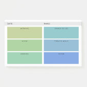 Dagdelijkse Organizer in Schakeringen van Groen en Post-it® Notes (Voorkant)
