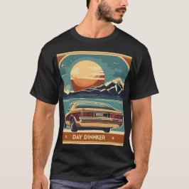 Dagdrinker Retro jaren '70 T-shirt