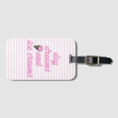 Dagdromen en ijsklokken - Fun Summer Quote Bagagelabel (Voorkant (horizontaal))