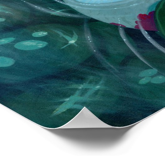 Dagdromen Koi Mermaid fantasy Art Print (Hoek)